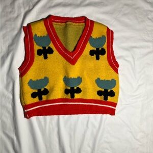 Colorful Tulip Sweater Vest